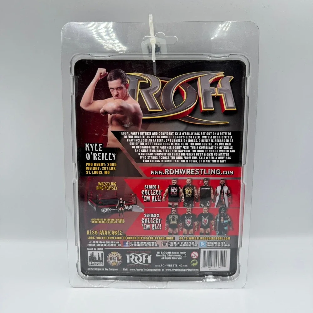 ROH Kyle O'Reilly Series 2 Wrestling Action Figure Figures Toy Co Ring of Honor